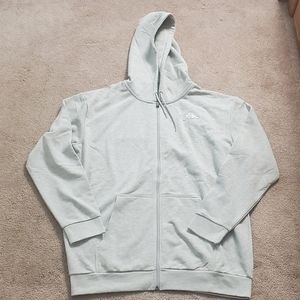 LOGO FLEECE JACKOK FULL ZIP JACKET - GREY MD MEL